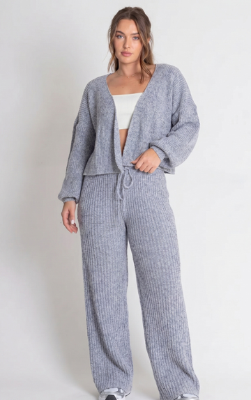 Conjunto Tricot Canelado - Nubia